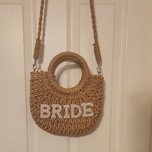 Bride Tan Woven Bag